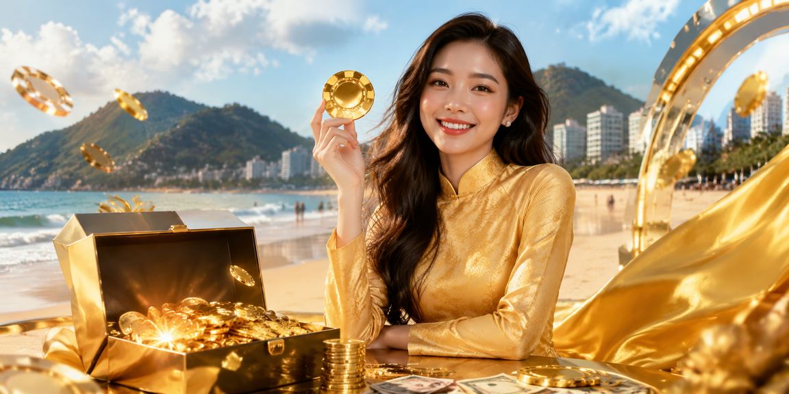 Không khí cá cược và casino trực tuyến sôi động tại Việt Nam với ánh đèn hiện đại